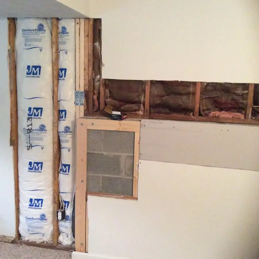 Wall insulation replacement during Odor Removal & Deodorization in Lino Lakes